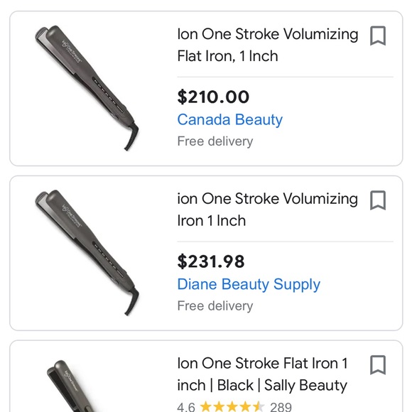 BNIB Ion Ceramic One Stroke Volumizing Iron 1" - Picture 3 of 5